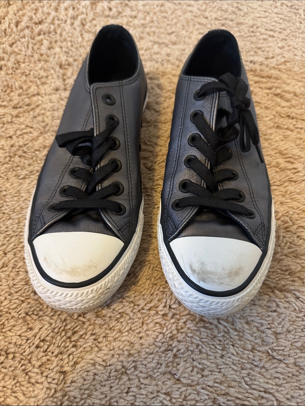 Converse Low-Top Sneakers in Black and White - Picture 4 of 7
